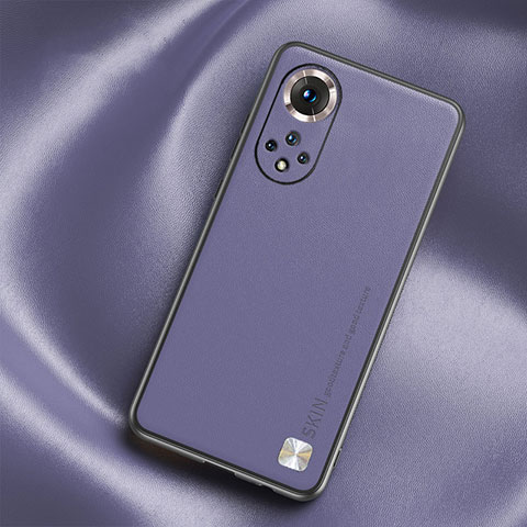 Handyhülle Hülle Luxus Leder Schutzhülle S02 für Huawei Honor 50 Pro 5G Helles Lila