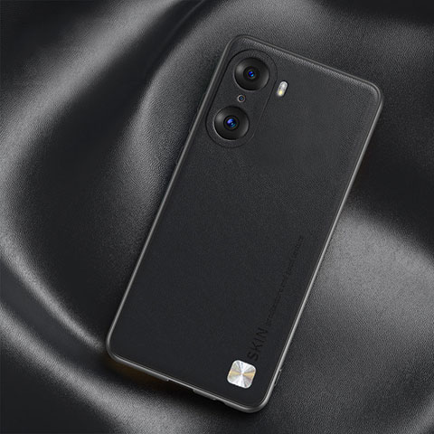 Handyhülle Hülle Luxus Leder Schutzhülle S02 für Huawei Honor 60 5G Schwarz