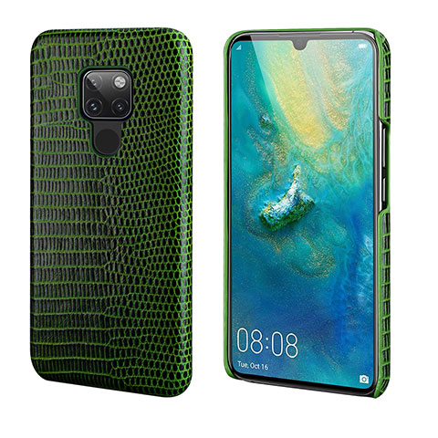 Handyhülle Hülle Luxus Leder Schutzhülle S02 für Huawei Mate 20 Grün