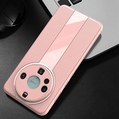 Handyhülle Hülle Luxus Leder Schutzhülle S02 für Huawei Mate 60 Pro Rosa