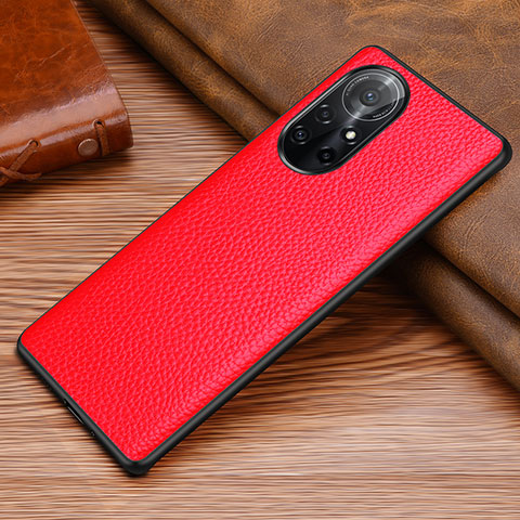 Handyhülle Hülle Luxus Leder Schutzhülle S02 für Huawei Nova 8 Pro 5G Rot