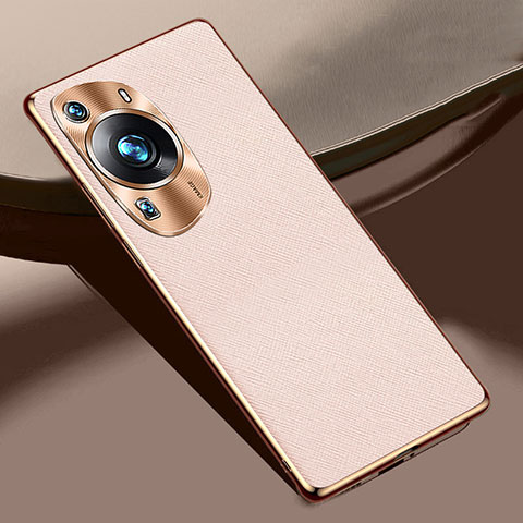 Handyhülle Hülle Luxus Leder Schutzhülle S02 für Huawei P60 Pro Rosegold