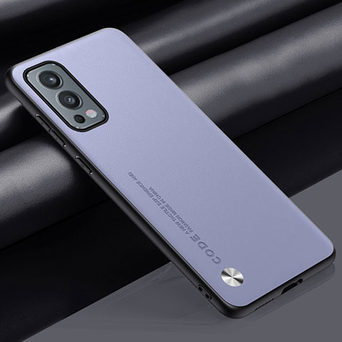 Handyhülle Hülle Luxus Leder Schutzhülle S02 für OnePlus Nord 2 5G Helles Lila