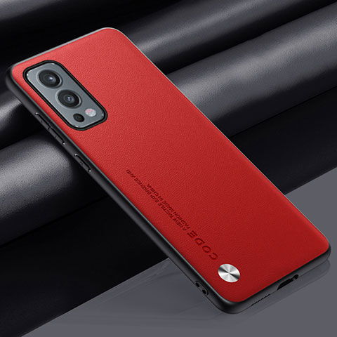 Handyhülle Hülle Luxus Leder Schutzhülle S02 für OnePlus Nord 2 5G Rot