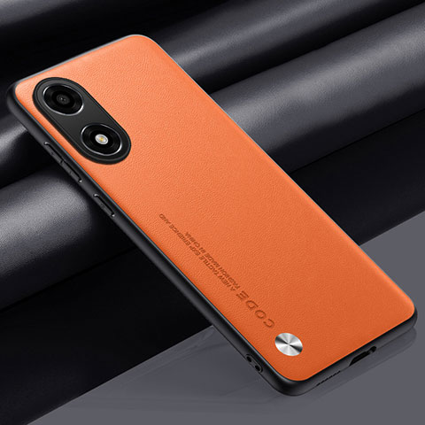 Handyhülle Hülle Luxus Leder Schutzhülle S02 für Oppo A2x 5G Orange