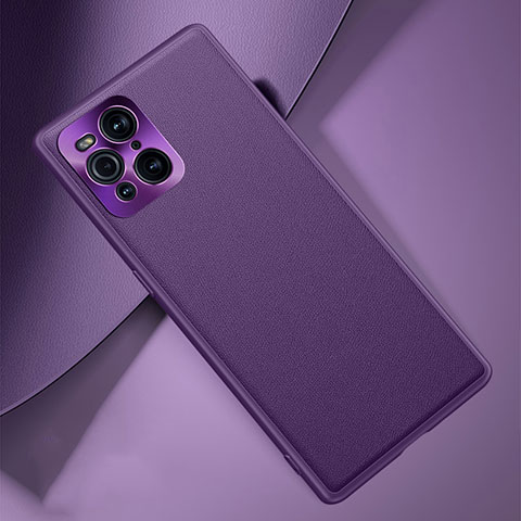 Handyhülle Hülle Luxus Leder Schutzhülle S02 für Oppo Find X3 Pro 5G Violett