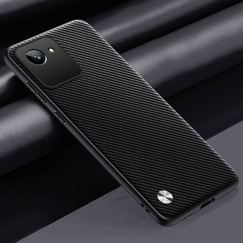 Handyhülle Hülle Luxus Leder Schutzhülle S02 für Realme C30 Dunkelgrau