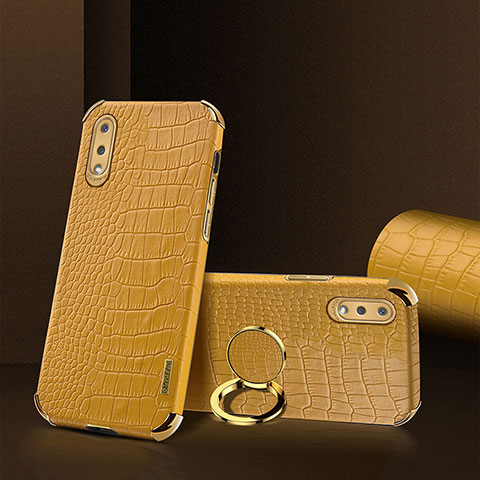 Handyhülle Hülle Luxus Leder Schutzhülle S02 für Samsung Galaxy A02 Gelb