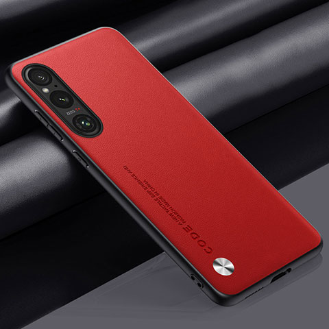 Handyhülle Hülle Luxus Leder Schutzhülle S02 für Sony Xperia 1 V Rot