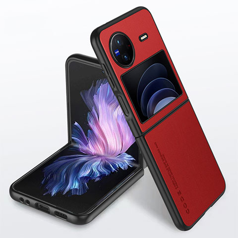 Handyhülle Hülle Luxus Leder Schutzhülle S02 für Vivo X Flip 5G Rot