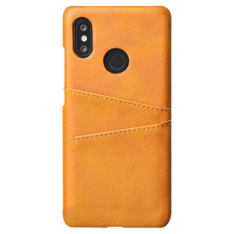 Handyhülle Hülle Luxus Leder Schutzhülle S02 für Xiaomi Mi 8 Orange