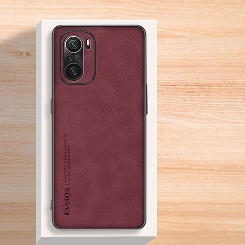 Handyhülle Hülle Luxus Leder Schutzhülle S02 für Xiaomi Poco F3 5G Rot