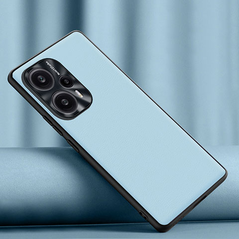 Handyhülle Hülle Luxus Leder Schutzhülle S02 für Xiaomi Poco F5 5G Hellblau