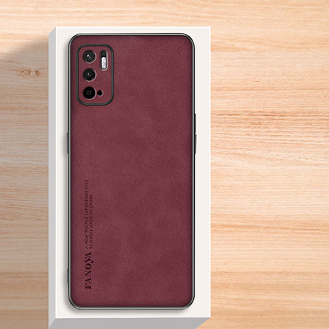 Handyhülle Hülle Luxus Leder Schutzhülle S02 für Xiaomi POCO M3 Pro 5G Rot