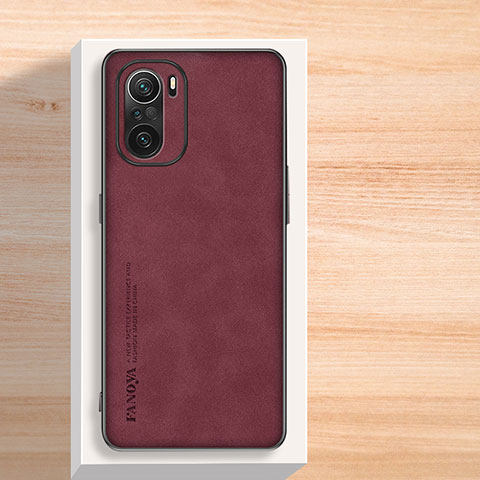 Handyhülle Hülle Luxus Leder Schutzhülle S02 für Xiaomi Redmi K40 Pro 5G Rot