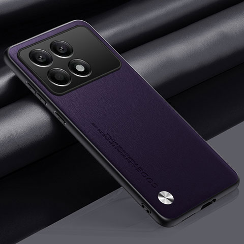 Handyhülle Hülle Luxus Leder Schutzhülle S02 für Xiaomi Redmi K70 Pro 5G Violett