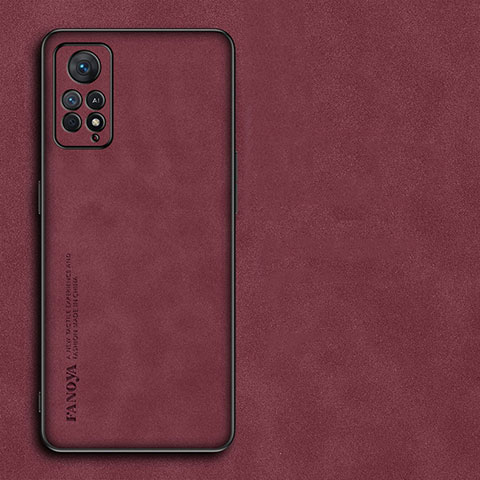 Handyhülle Hülle Luxus Leder Schutzhülle S02 für Xiaomi Redmi Note 11E Pro 5G Rot