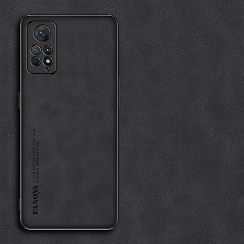 Handyhülle Hülle Luxus Leder Schutzhülle S02 für Xiaomi Redmi Note 11E Pro 5G Schwarz