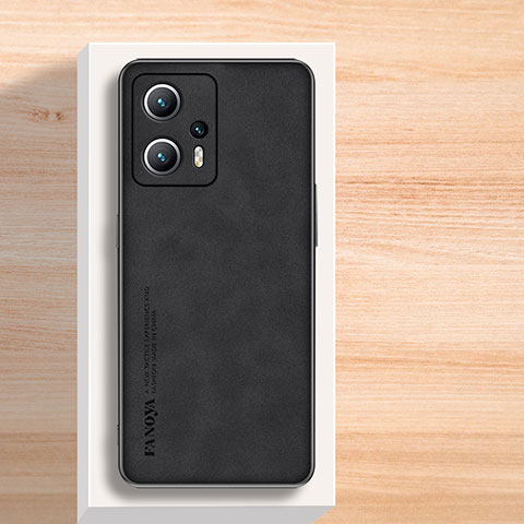 Handyhülle Hülle Luxus Leder Schutzhülle S02 für Xiaomi Redmi Note 11T Pro+ Plus 5G Schwarz