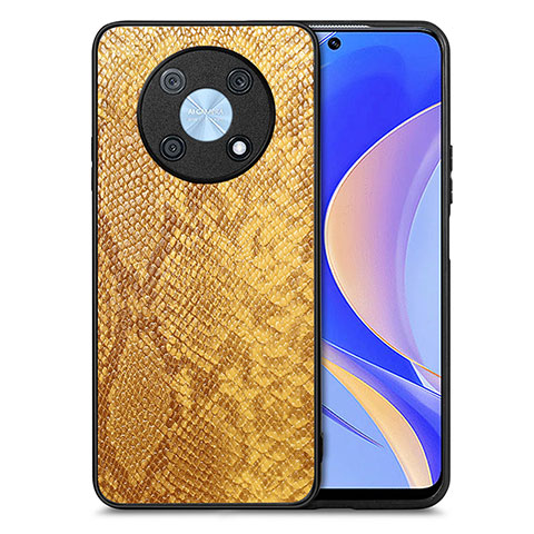 Handyhülle Hülle Luxus Leder Schutzhülle S02D für Huawei Enjoy 50 Pro Gelb