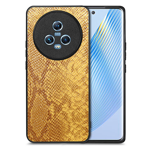 Handyhülle Hülle Luxus Leder Schutzhülle S02D für Huawei Honor Magic5 5G Gelb