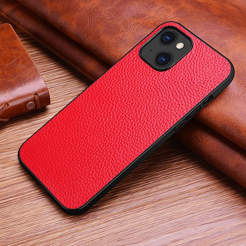 Handyhülle Hülle Luxus Leder Schutzhülle S03 für Apple iPhone 13 Rot