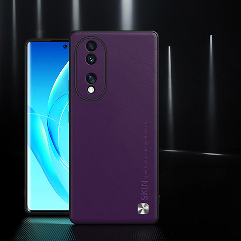 Handyhülle Hülle Luxus Leder Schutzhülle S03 für Huawei Honor 70 5G Violett