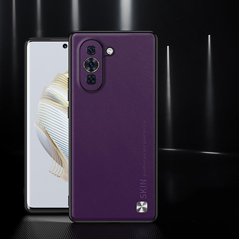 Handyhülle Hülle Luxus Leder Schutzhülle S03 für Huawei Nova 10 Violett