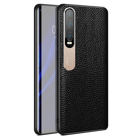 Handyhülle Hülle Luxus Leder Schutzhülle S03 für Huawei P30 Schwarz