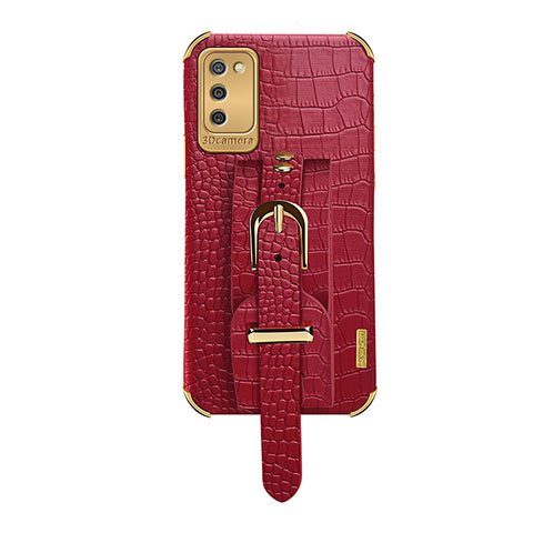 Handyhülle Hülle Luxus Leder Schutzhülle S03 für Samsung Galaxy A03s Rot