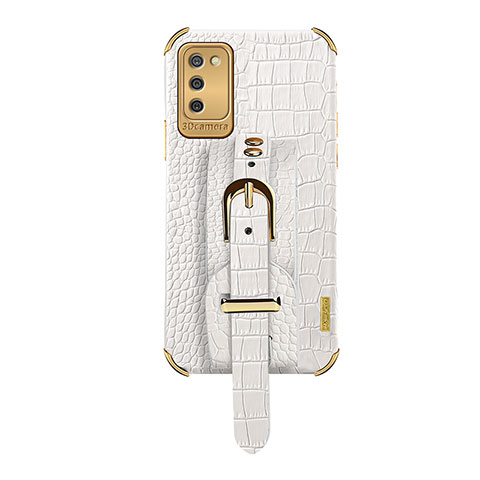 Handyhülle Hülle Luxus Leder Schutzhülle S03 für Samsung Galaxy F02S SM-E025F Weiß
