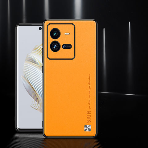 Handyhülle Hülle Luxus Leder Schutzhülle S03 für Vivo iQOO 10 Pro 5G Orange