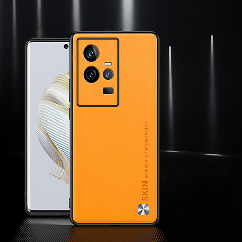 Handyhülle Hülle Luxus Leder Schutzhülle S03 für Vivo iQOO 11 Pro 5G Orange