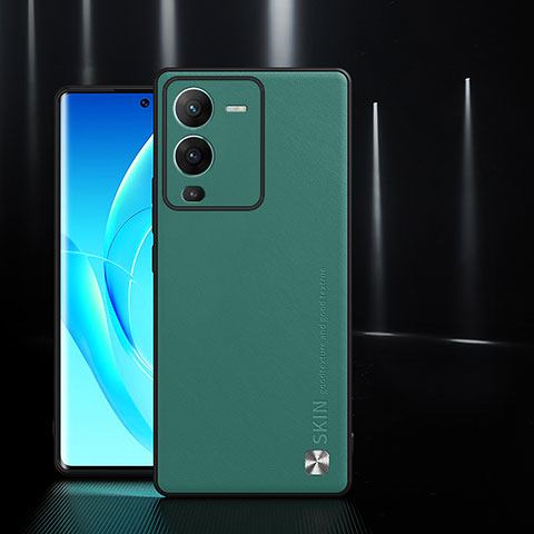 Handyhülle Hülle Luxus Leder Schutzhülle S03 für Vivo V25 Pro 5G Grün