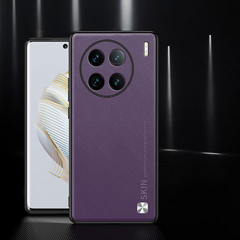 Handyhülle Hülle Luxus Leder Schutzhülle S03 für Vivo X90 5G Violett