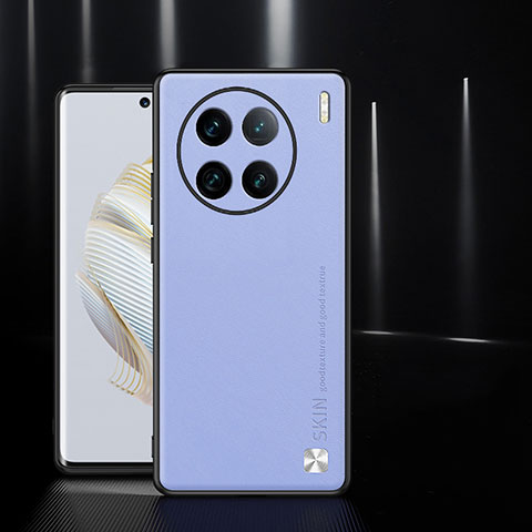 Handyhülle Hülle Luxus Leder Schutzhülle S03 für Vivo X90 Pro 5G Helles Lila