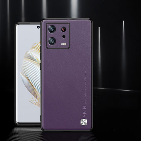 Handyhülle Hülle Luxus Leder Schutzhülle S03 für Xiaomi Mi 13 5G Violett