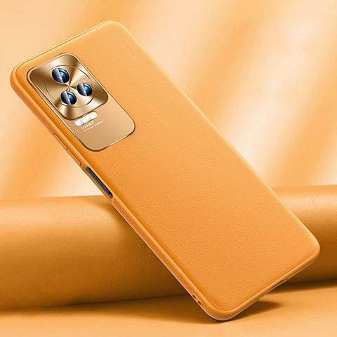 Handyhülle Hülle Luxus Leder Schutzhülle S03 für Xiaomi Poco F4 5G Orange