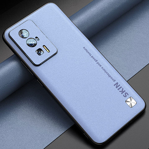 Handyhülle Hülle Luxus Leder Schutzhülle S03 für Xiaomi Poco F5 Pro 5G Hellblau