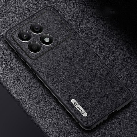 Handyhülle Hülle Luxus Leder Schutzhülle S03 für Xiaomi Redmi K70 Pro 5G Schwarz