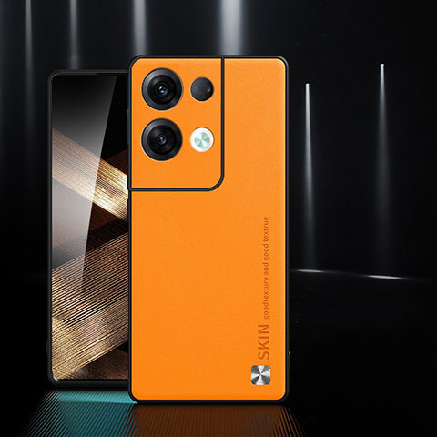 Handyhülle Hülle Luxus Leder Schutzhülle S03 für Xiaomi Redmi Note 13 Pro 5G Orange