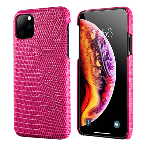 Handyhülle Hülle Luxus Leder Schutzhülle S04 für Apple iPhone 11 Pro Max Pink