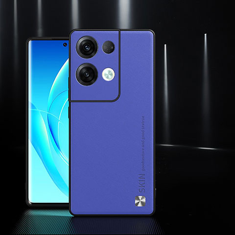 Handyhülle Hülle Luxus Leder Schutzhülle S04 für Oppo Reno8 Pro 5G Blau