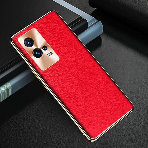 Handyhülle Hülle Luxus Leder Schutzhülle S04 für Vivo iQOO 8 Pro 5G Rot