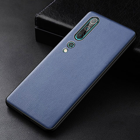 Handyhülle Hülle Luxus Leder Schutzhülle S04 für Xiaomi Mi 10 Blau