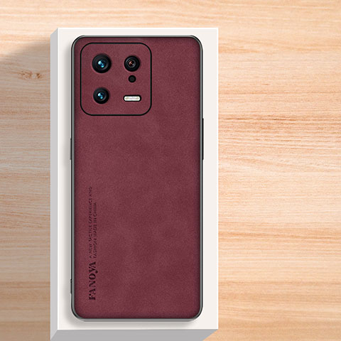 Handyhülle Hülle Luxus Leder Schutzhülle S04 für Xiaomi Mi 13 5G Rot