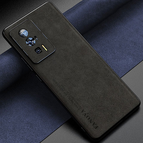 Handyhülle Hülle Luxus Leder Schutzhülle S04 für Xiaomi Poco F5 Pro 5G Schwarz