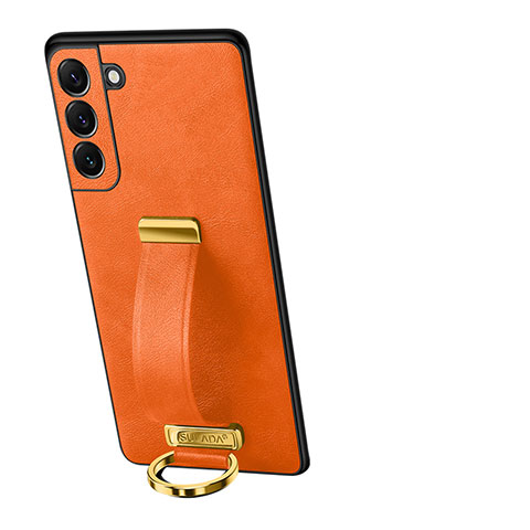 Handyhülle Hülle Luxus Leder Schutzhülle S05 für Samsung Galaxy S23 Plus 5G Orange