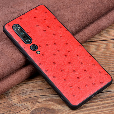 Handyhülle Hülle Luxus Leder Schutzhülle S05 für Xiaomi Mi 10 Pro Rot