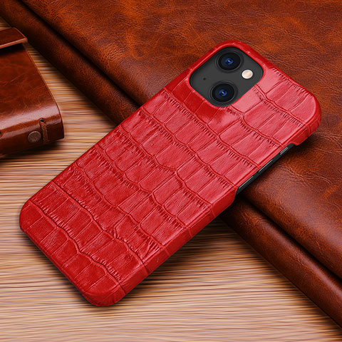 Handyhülle Hülle Luxus Leder Schutzhülle S06 für Apple iPhone 14 Plus Rot